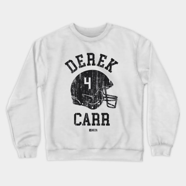 Derek Carr Las Vegas Helmet Font Crewneck Sweatshirt by TodosRigatSot